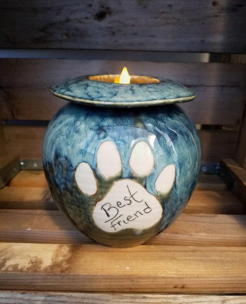 Candlelight Pet Urn- 50 Beautiful Ceramic Urns