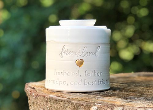 Forever Loved Heart Urn- 50 Beautiful Ceramic Urns