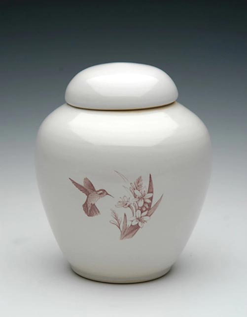 Hummingbird Ceramic Cremation Urn- 50 Beautiful Ceramic Urns