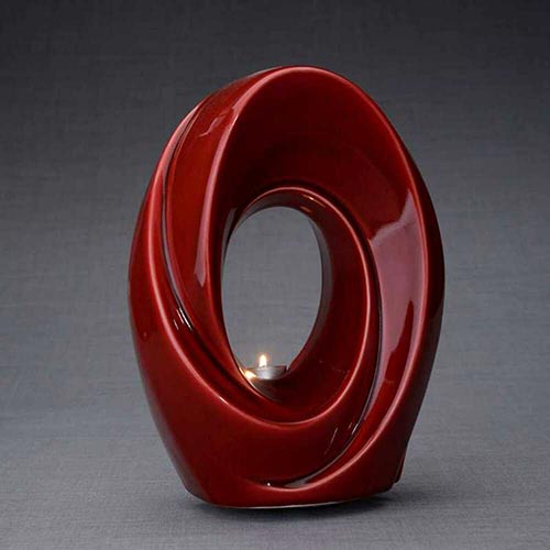 Red Passage Candle Urn- 50 Beautiful Ceramic Urns