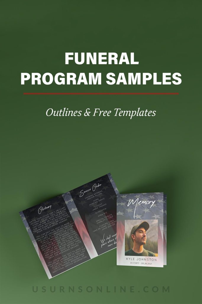 funeral program samples - pin it image