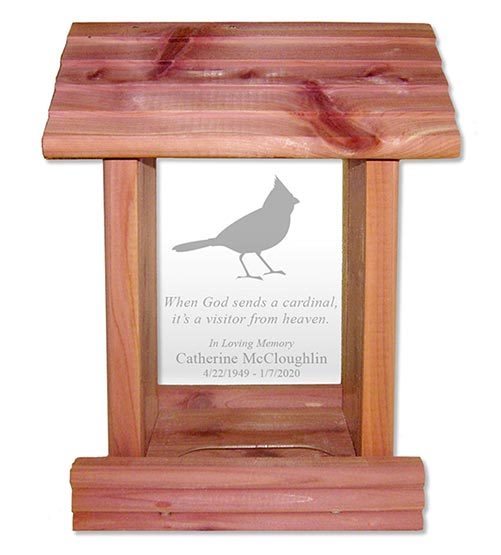 Personalized Birdhouse- What to Give in Lieu of Flowers