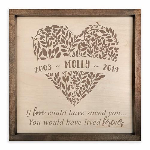 Memorial Plaque- What to Give in Lieu of Flowers