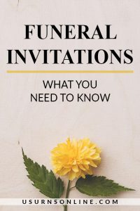 Funeral Invitations: What You Need to Know » Urns | Online