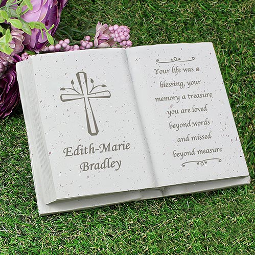 Engraved Cross Book