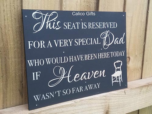 This Seat is Reserved Wedding Sign