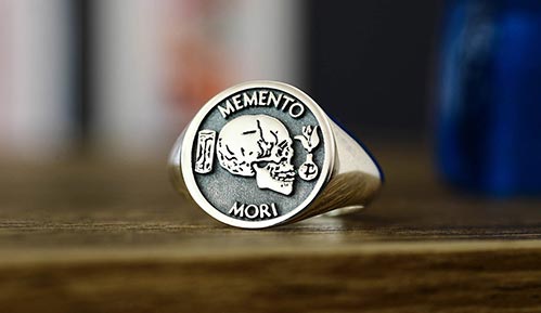 Silver Memento Mori Ring