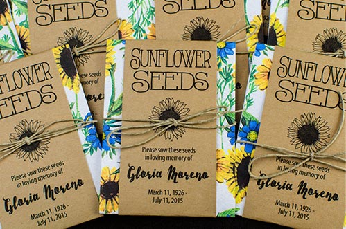 Memorial Favor Seeds