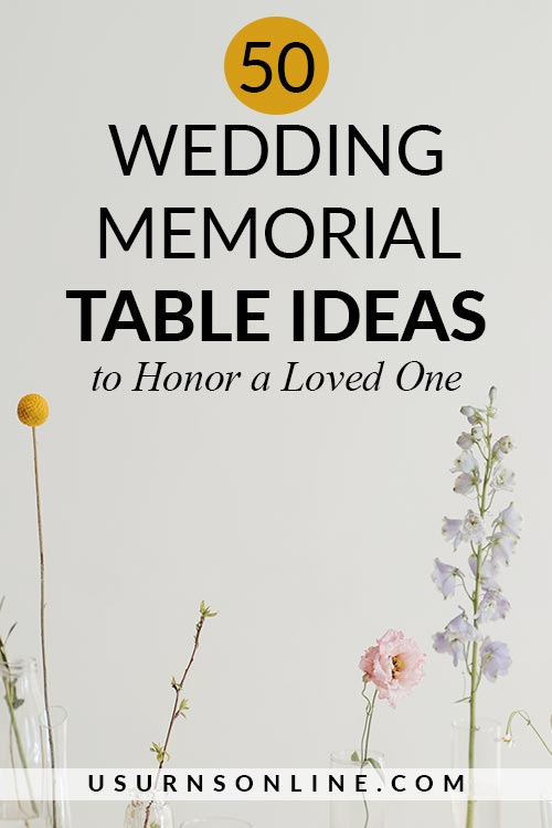 Wedding Memorial Table Ideas