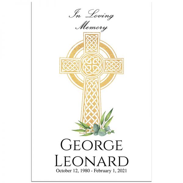 Celtic Cross Template- Funeral Welcome Sign