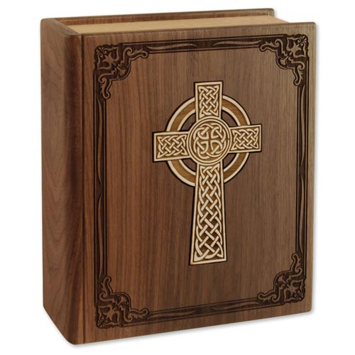 Celtic Cross Bible Urn