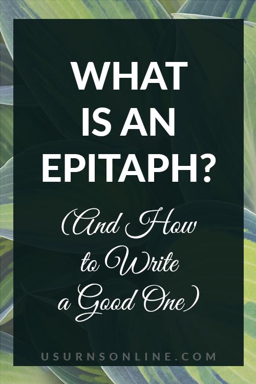 What is an Epitaph?
