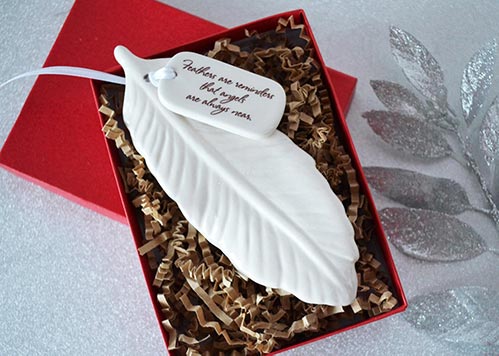 Feather Sympathy Ornaments