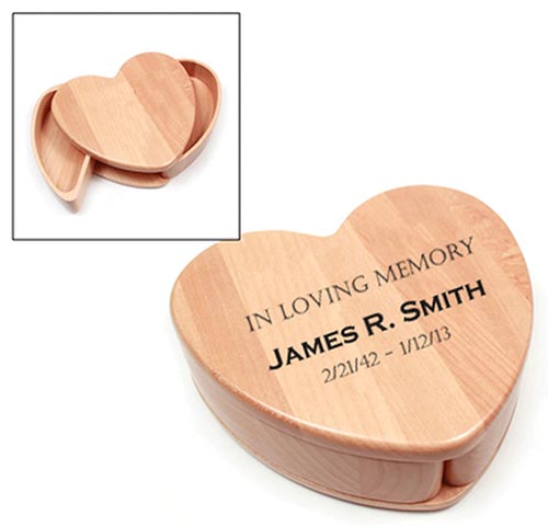 Wooden Keepsake Heart Box