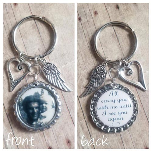 Memorial Photo Keychain