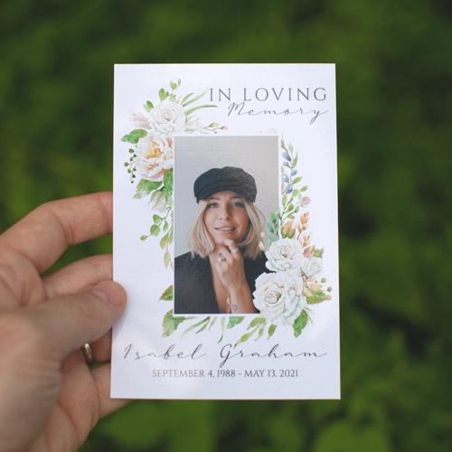 Personalized Prayer Cards for Funerals