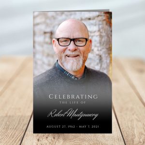 Personalized Funeral Program: Photo Portrait