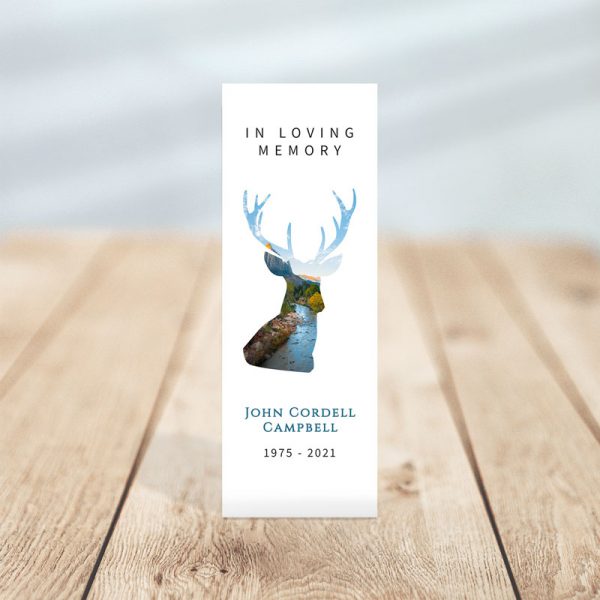 Funeral Memorial Bookmark: Deer Creek
