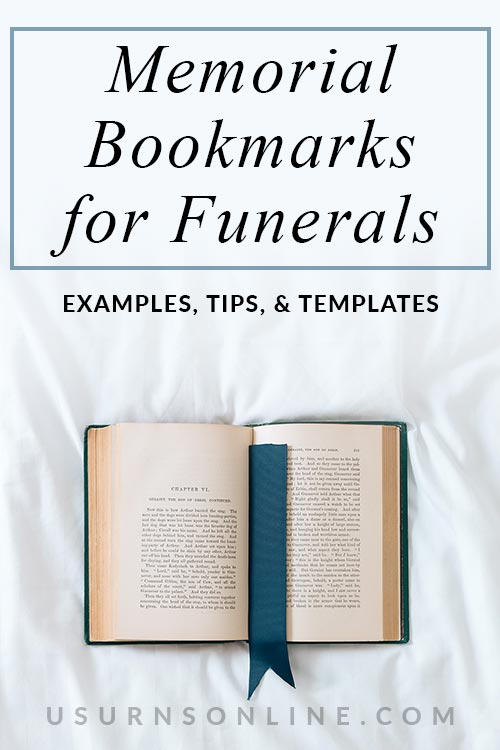 Examples of Memorial Bookmarks for Funerals