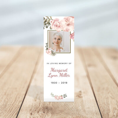 Personalized Memorial Bookmark: Serenity
