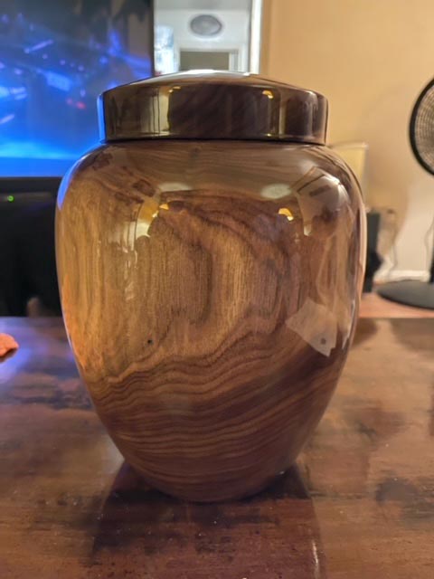 Walnut Wood Cremation Urn
