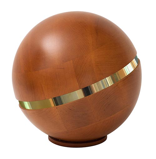 urns that don't look like urns - Wooden World Globe Urn