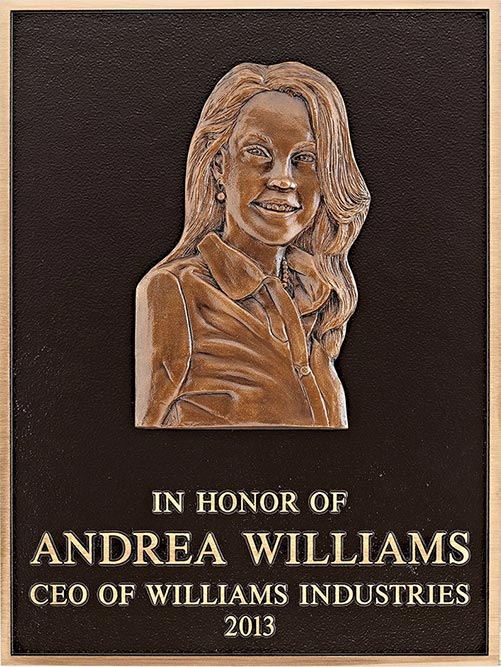 Personalized Brass Memorial Sign