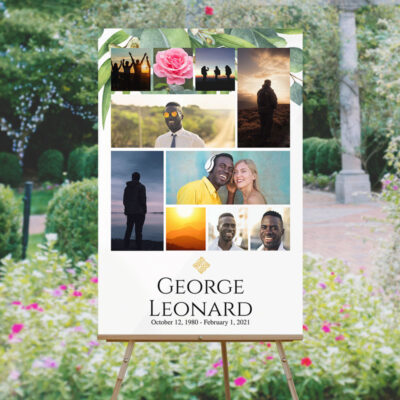 Custom Funeral Memory Board Template: Celtic Knot