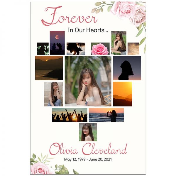Personalized Collage Memory Board - In Our Hearts
