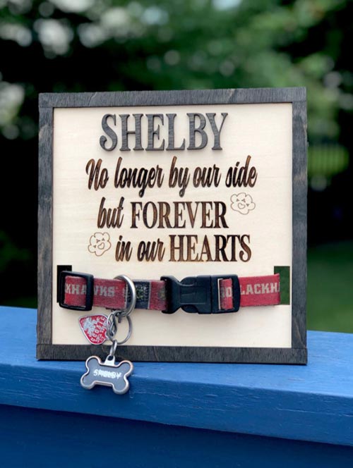 Collar Sign for Pet Loss