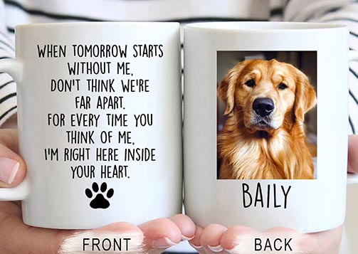 Pet Portrait Memorial Mug