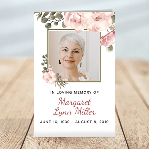 Serenity Funeral Program Template