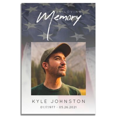 Military Funeral Prayer Card – Front