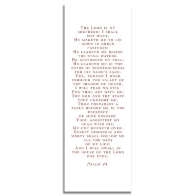 Patriotic Military Veteran Funeral Bookmark – Back
