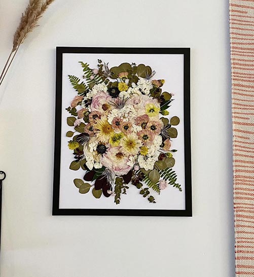 Press Framed Funeral Bouquet