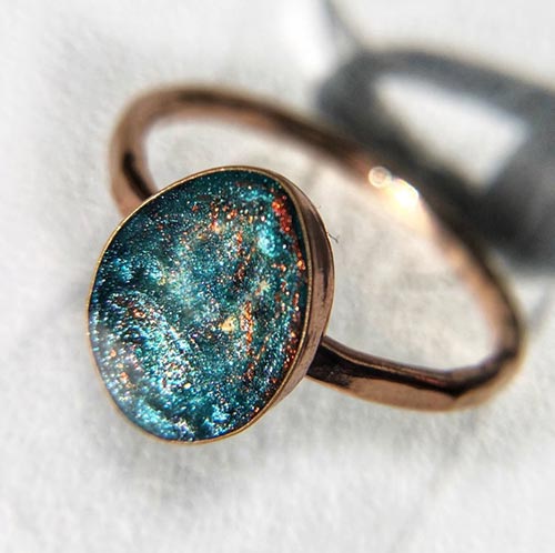 Cremation Jewelry: Galaxy Ring