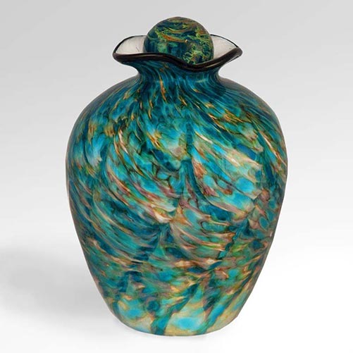 Gorgeous Glass Art Urns