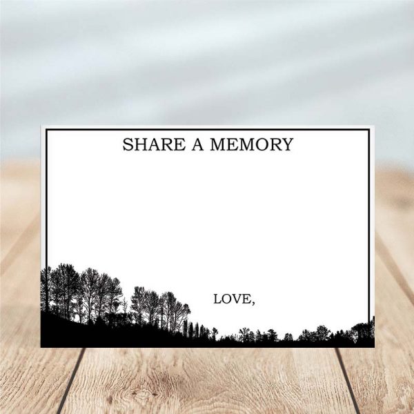 Forest Silhouette – Share a Memory Card Template