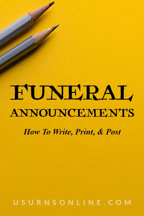 Posting Funeral Announcements