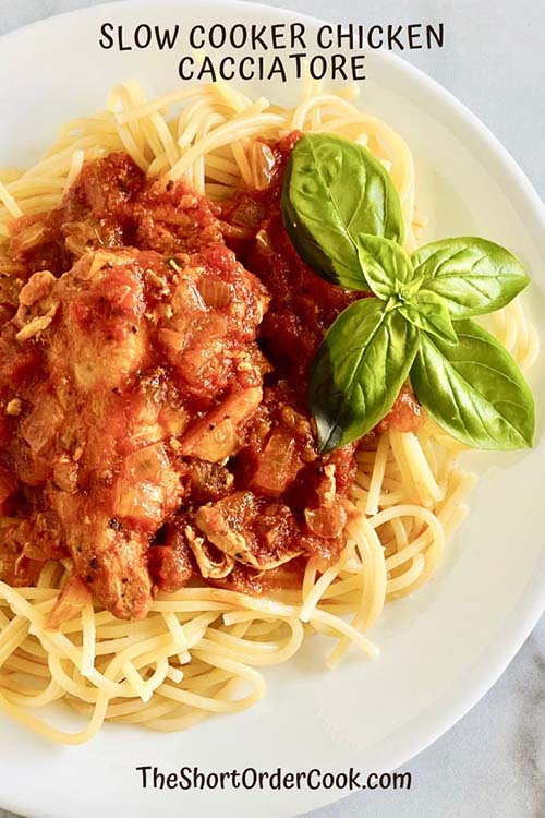 Easy Slow Cooker Chicken Cacciatore