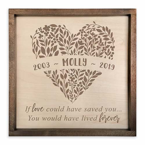 If Love Could have Saved You - Memorial Wall Ideas