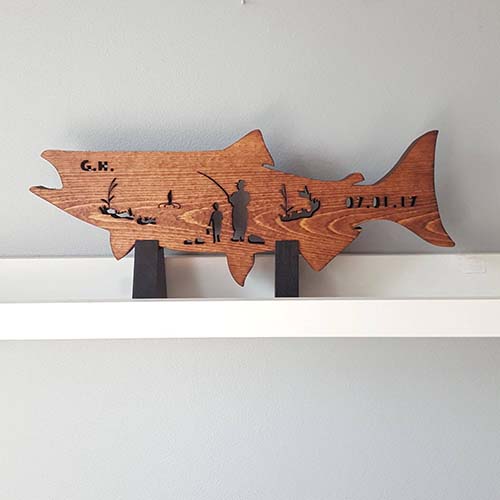 Memorial Wall Ideas - Fisherman Plaque