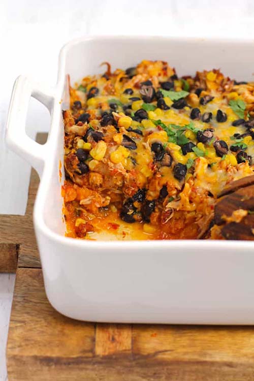 Mexican Chicken and Sweet Potato Casserole