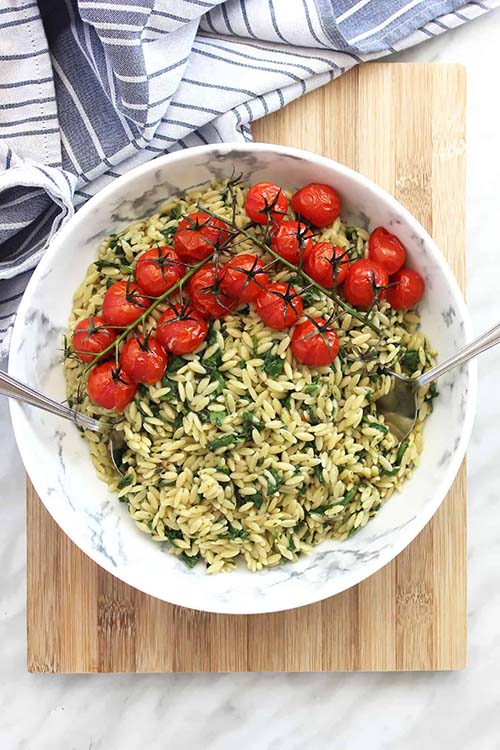 Spinach Orzo Pasta Salad