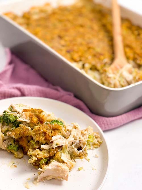 Easy Chicken Stuffing Casserole