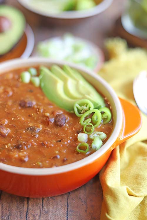 Three Bean Chili (Naturally Vegan!)