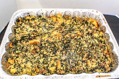 Turnip Green Cornbread Casserole