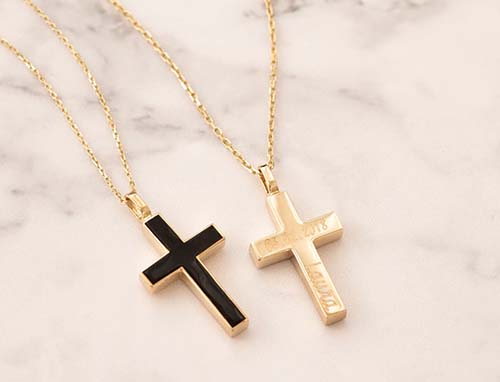 Custom Cross Cremation Urn Necklace - Cremation Jewelry