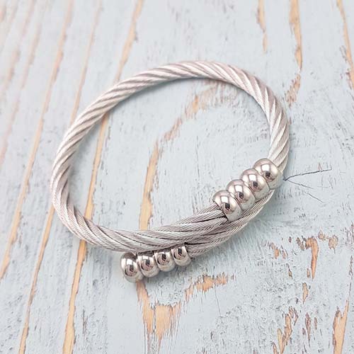 Silver Braided Cremation Urn Bracelet