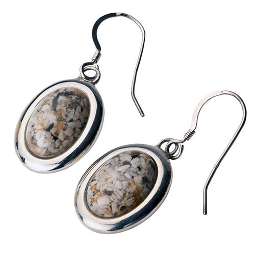 Silver Cremation Earrings